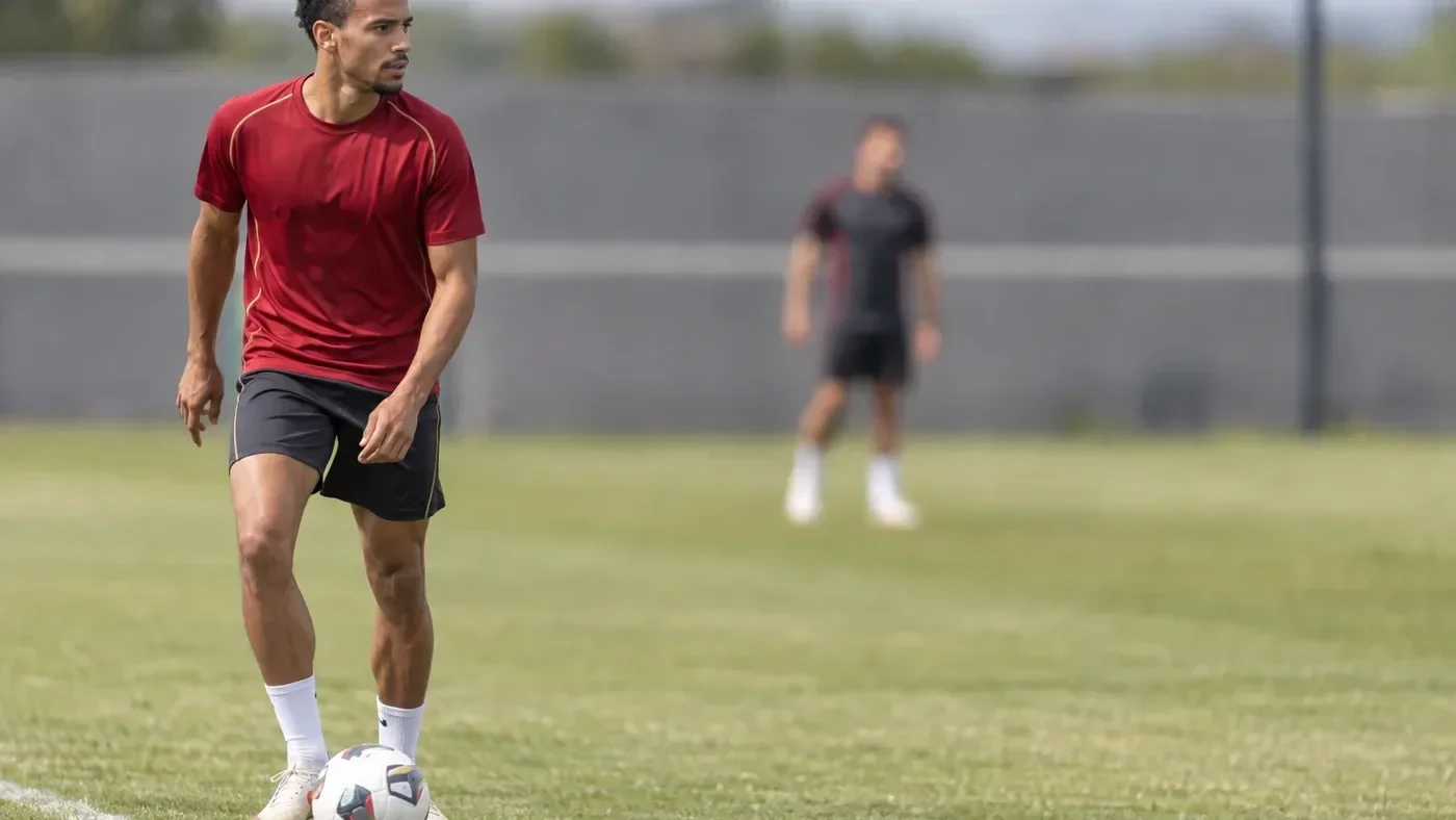 Leroy Sané tập thay đổi tốc độ sau khi nhận bóng