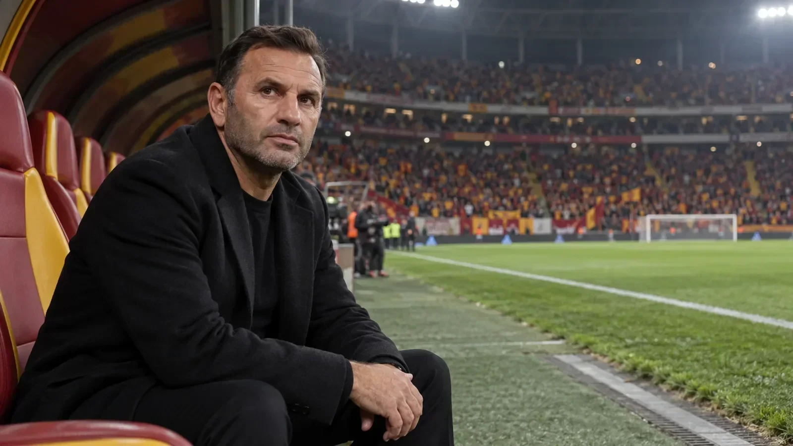 HLV Okan Buruk trong khu kỹ thuật Galatasaray mùa 2026-27